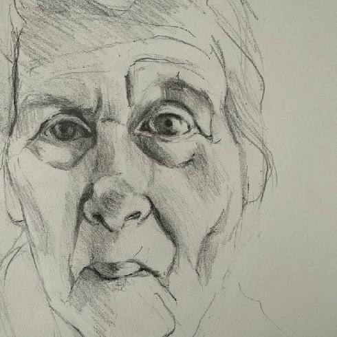 dementie, portret van mijn moeder
